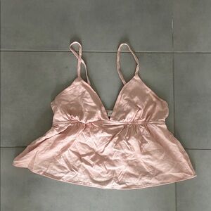Pink Spaghetti Strap Top